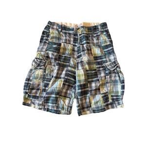 Plugg Plaid Patchwork Men’s Shorts Y2K Size 32 90’s‎ Vintage Cargo Cotton